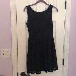 Black stitched sparkled dress